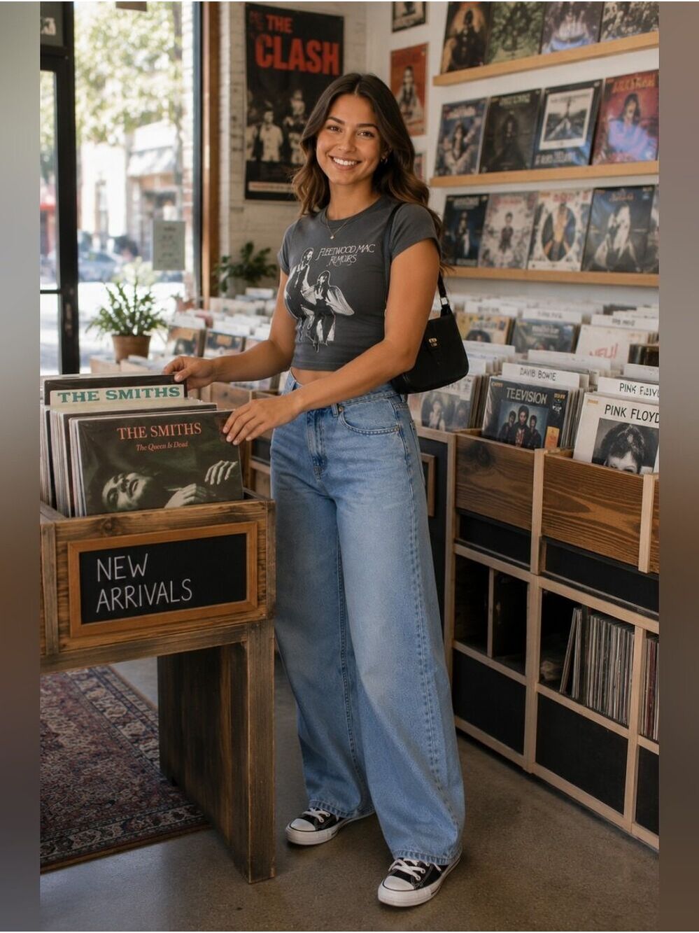 NWT Aeropostale High Rise Wide Leg Jeans Medium Wash Baggy Size 6 - Picture 6 of 13